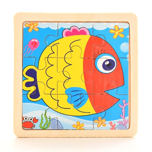 1PCS 3D Paper Jigsaw Puzzles for Children Kids Toys   Baby  Educational Puzles