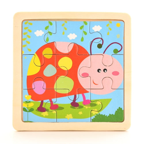 1PCS 3D Paper Jigsaw Puzzles for Children Kids Toys   Baby  Educational Puzles