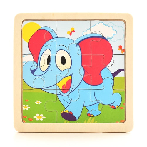 1PCS 3D Paper Jigsaw Puzzles for Children Kids Toys   Baby  Educational Puzles