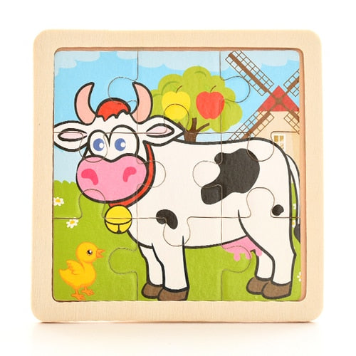 1PCS 3D Paper Jigsaw Puzzles for Children Kids Toys   Baby  Educational Puzles
