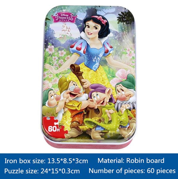 Disney Princess Puzzle Ariel children development Mental Wooden puzzle Educational toys for children boy Girl toy birthday gift