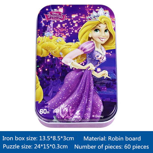 Disney Princess Puzzle Ariel children development Mental Wooden puzzle Educational toys for children boy Girl toy birthday gift