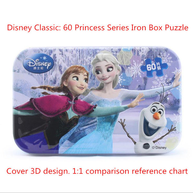Disney Princess Puzzle Ariel children development Mental Wooden puzzle Educational toys for children boy Girl toy birthday gift